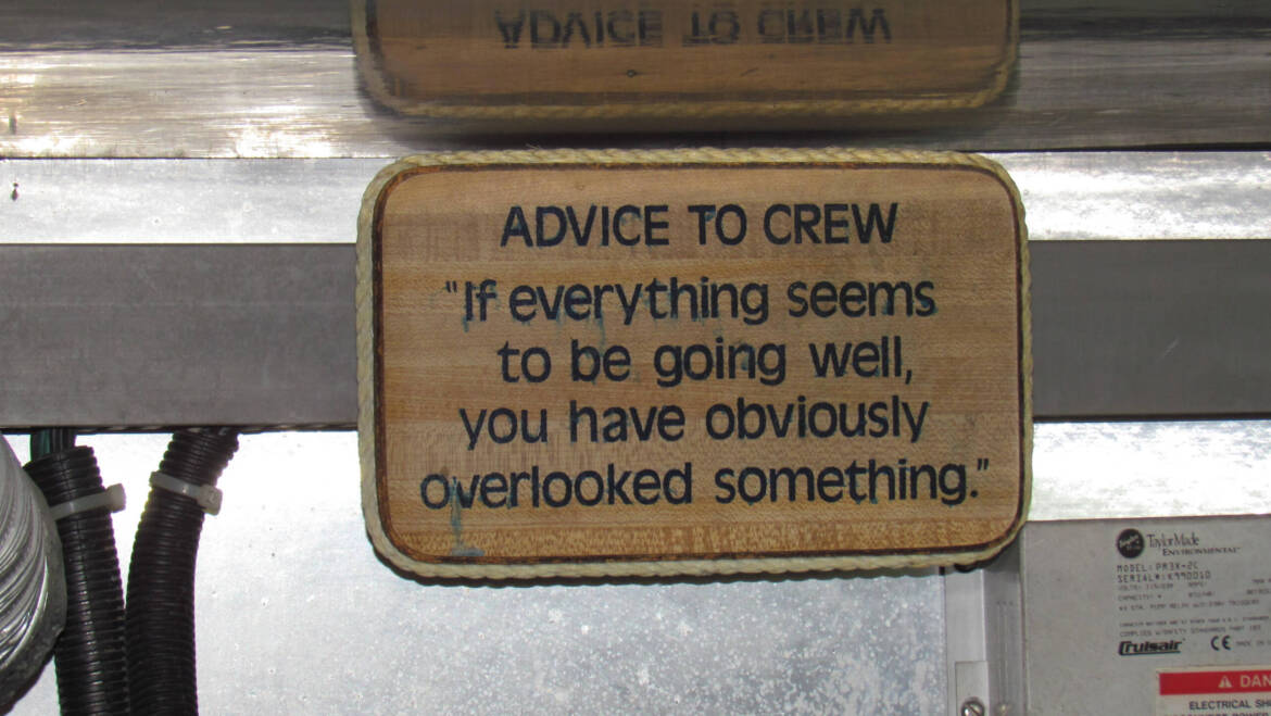 Advice to the Crew