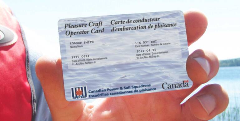 Pleasure Craft Operators Card (PCOC)